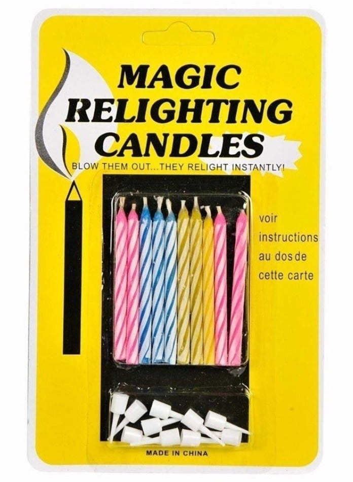 Magic Trick Candles Birthday Cake, Deceptive Gift As A Gift For Wedding Party Decoration, 10 Pieces. - Image 1