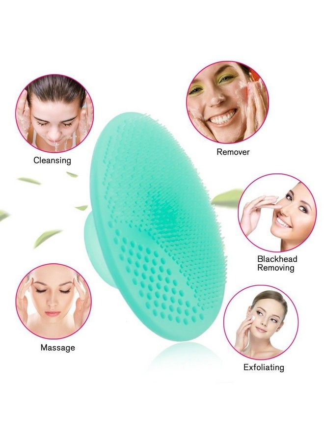 Gugzy Facial Cleansing Pads Soft Silicone Face Scrubbers Exfoliators Face Cleansing Tool Perfect For Massage Washing Pore Cleanser Blackhead Removing Exfoliating And Baby Shower (Pack Of 1) - Image 2