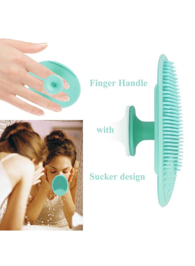 Gugzy Facial Cleansing Pads Soft Silicone Face Scrubbers Exfoliators Face Cleansing Tool Perfect For Massage Washing Pore Cleanser Blackhead Removing Exfoliating And Baby Shower (Pack Of 1) - Image 3