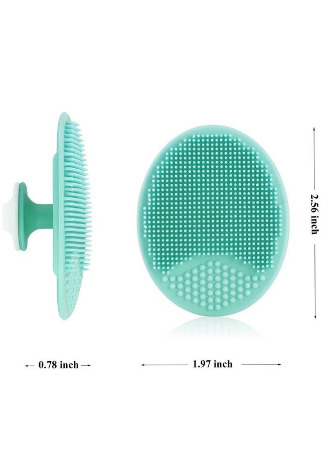 Gugzy Facial Cleansing Pads Soft Silicone Face Scrubbers Exfoliators Face Cleansing Tool Perfect For Massage Washing Pore Cleanser Blackhead Removing Exfoliating And Baby Shower (Pack Of 1) - Image 4
