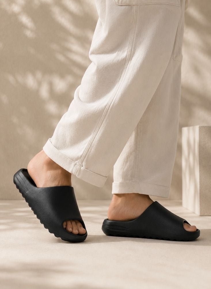 NinEx Waterproof Comfort Slides – Black - Image 5