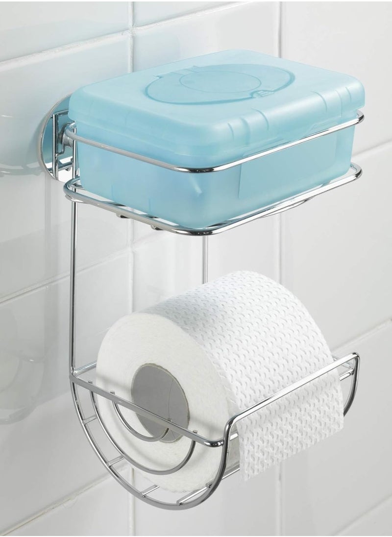 WENKO Turbo-Loc toilet roll holder with tray - fixing without drilling, Steel, Chrome - pzsku/Z3A5A7C0718BC85B6F27FZ/45/_/1702369580/b9c77e72-7938-403a-a7ce-2f1a44c53dd2