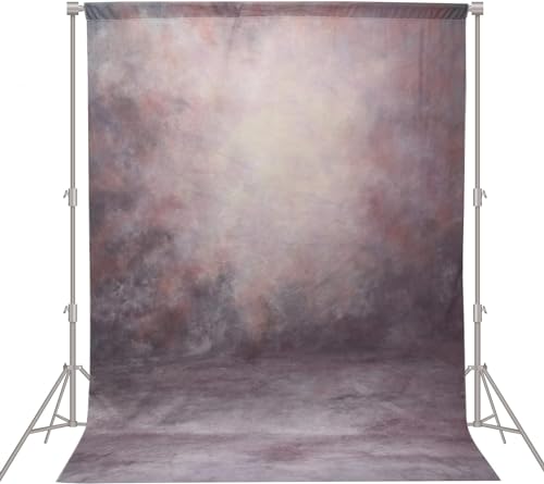 Haboke Abstract Professional Photography Backdrop for Portrait Photo Props Booth Background Photoshoot Studio with Polyester Fabric Roller Pocket on Top (6x8ft,Purple,No Stand) - Image 5