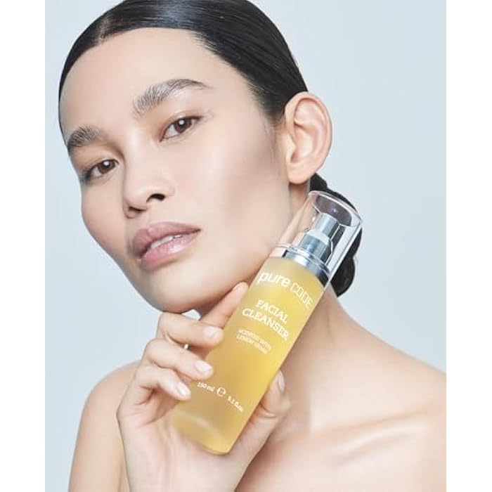 PURE CODE Daily Facial Cleanser Scented with Lemongrass to Remove Makeup, Daily build-up, and Impurities - Made In the USA - Image 4