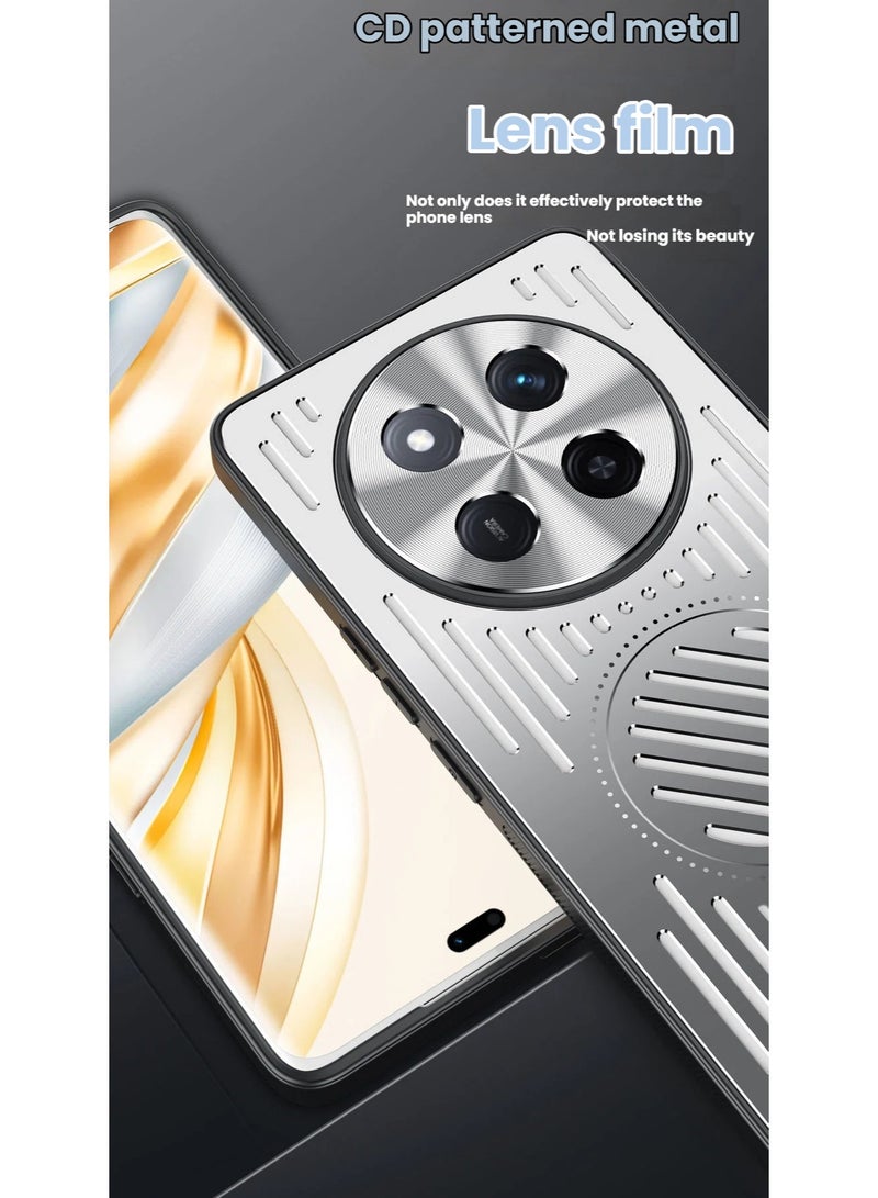 عام غطاء خلفي من الألومنيوم لهاتف Honor X60Pro، بتصميم مجوف لتبديد الحرارة + حماية من مادة TPU لمتانة ومقاومة التآكل. - Image 4