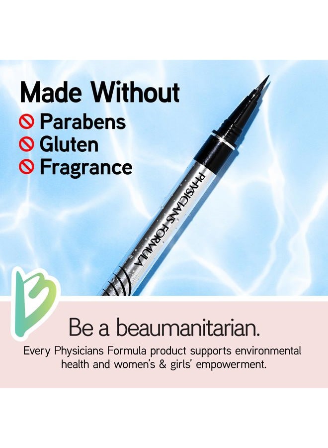 Physicians Formula Eye Booster, Lash-Enhancing 2-in-1 Eyeliner Serum, Dermatologist Approved, Hypoallergenic, Cruelty-Free & Vegan - Blackest Black - Image 3