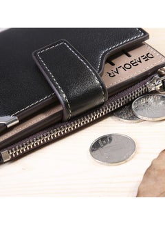 Deabolar Men's wallet long credit card holder, black  - Image 3