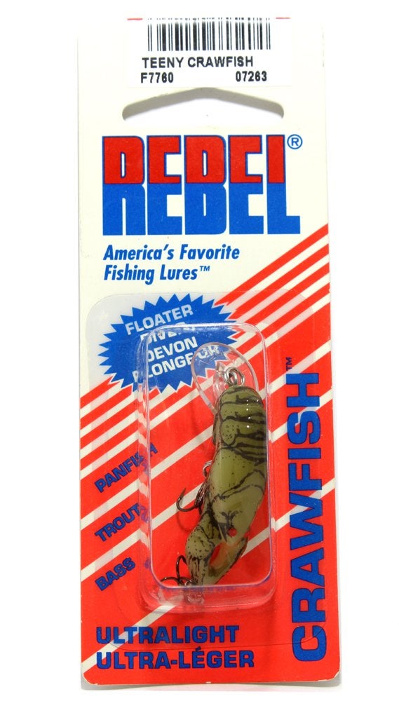 Rebel Teeny Wee Crawfish Fishing Lure - Stream Crawfish, Teeny Wee (2-3 ft Depth) - Image 2