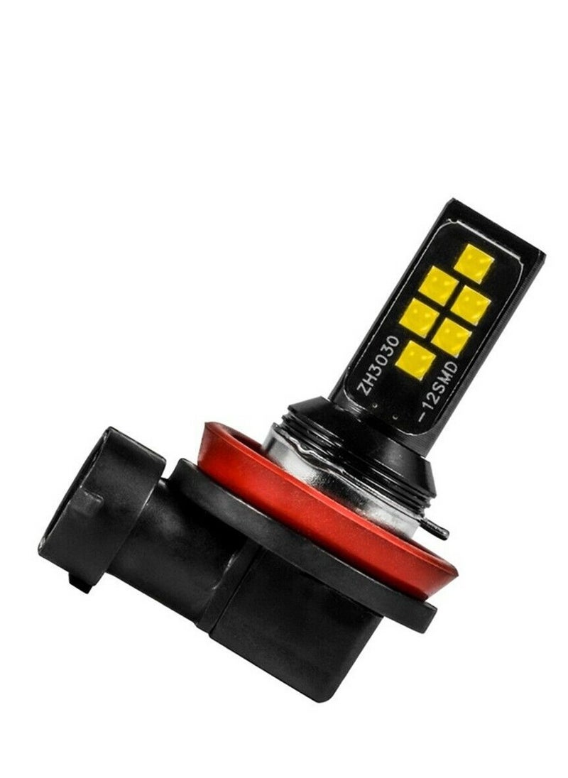 2-Piece H11 DC9-16V 3.5W 6000K 320LM Car Auto Fog Light 12LEDs SMD-ZH3030 Lamps With Constant Current