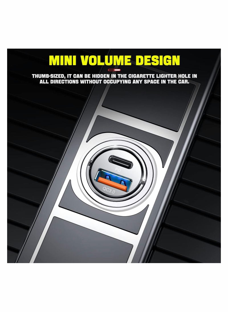 SYOSI 60W Car Charger Fast Charging Adapter with PD 30W USB C Port QC3.0 Dual Ports Type Compatible iPhone 13/13 Pro/12/12 Pro Max/XS/XR Galaxy Accessories - Image 5