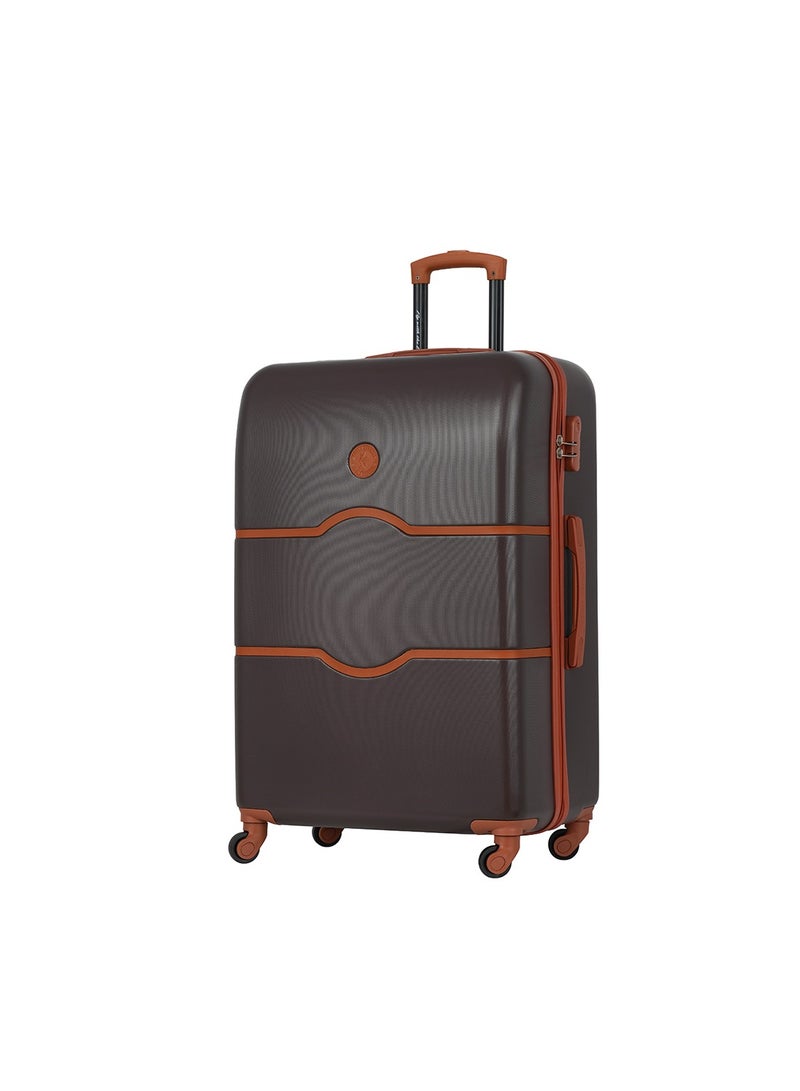 Eagle Express ICONIC Check-in Travel ABS Hard Trolley 360° Double Spinner Wheels Secure Lock 28 inch MAPLE BROWN - Image 1