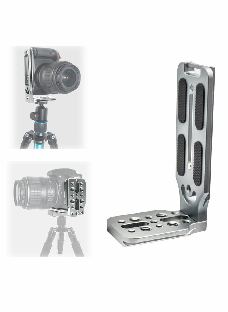Y&D - DSLR Camera L Bracket Quick Release Plate Vertical Horizontal Switching Tripod Board Compatible with Canon / Nikon Sony DJI Osmo Ronin Zhiyun Stabilizer Monopod - Image 1