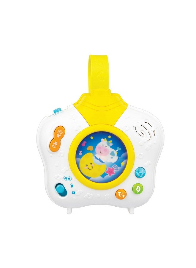 WinFun مشروع أحلام الأطفال من وينفن - أضواء دوارة، أصوات طبيعية، أغاني مهدئة ومؤقت نوم، للاستخدام في السرير أو على الطاولة، ضوء ليلي مهدئ للمواليد والرضع - بطاريات متضمنة - Image 1