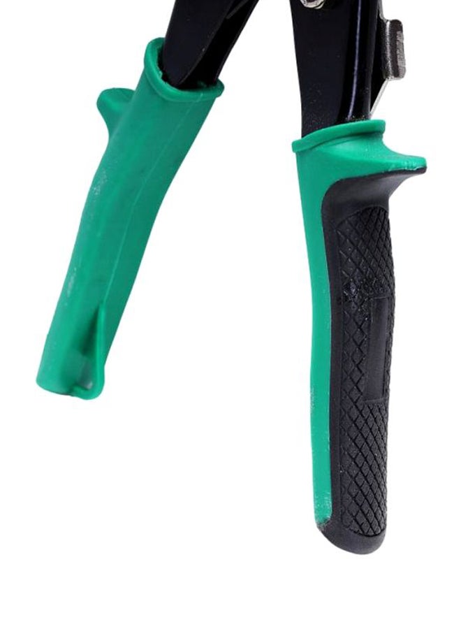GEEPAS Aviation Snip Right Cut 250mm - Right Cut Offset Tin with Forged Blade with Twin Spiral Spring, Comfort Grips | Ideal for Cutting Upto 18 Gauge Aluminium, Wire Mesh, Leather, Copper & Plastic Green/Silver/Black 250mm - Image 3