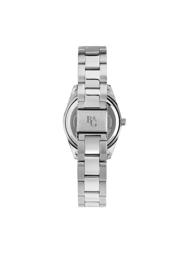 B&G Women's Gold Round Analog Dial with Silver Stainless Steel Band Watch - 31mm - R3853316502 - Image 4