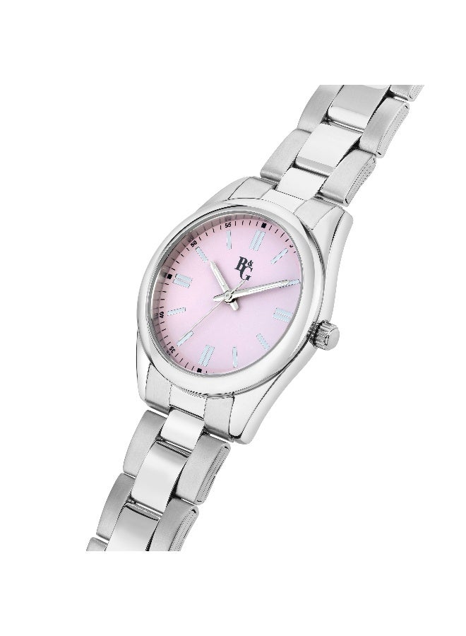 B&G Women's Gold Round Analog Dial with Silver Stainless Steel Band Watch - 31mm - R3853316502 - Image 2