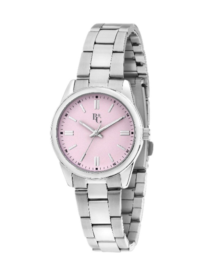 B&G Women's Gold Round Analog Dial with Silver Stainless Steel Band Watch - 31mm - R3853316502 - Image 1