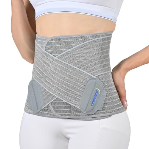 Strenbodi Abdominal Binder Post Surgery Postpartum Belly Band Csection Belly Binder Girdle for Postnatal Adjustable Belly Wrap Stomach Compression Hernia Belt For Men or Women After Pregnancy Hysterectomy - Image 2