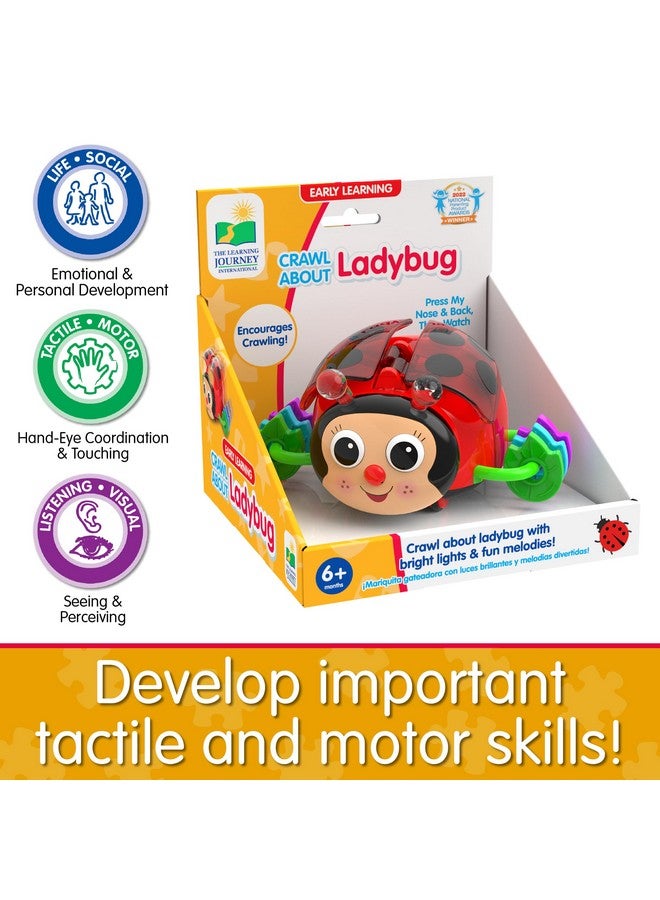 The Learning Journey Early Learning - Crawl About Ladybug Musical Crawling Aid - Baby Toys & Gifts for Boys & Girls Ages 6+ Months - Image 4