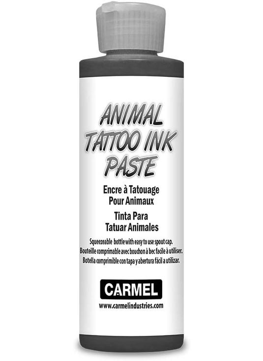 Carmel Carmel Animal Tattoo Ink Paste Livestock Tattoo Ink Paste 6 fl oz 177 mL Black 