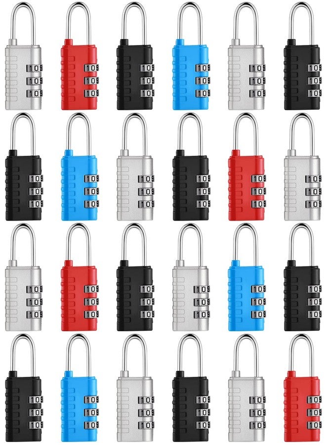 Kenning 24 Pack Combination Lock 3 Digit Outdoor Padlock Locker Lock Combo Lock Combination Padlock for School Gym Sports Locker, Gate, Luggage, Fence, Tool Box, Hasp Storage Case, Blue,Sky - Image 1