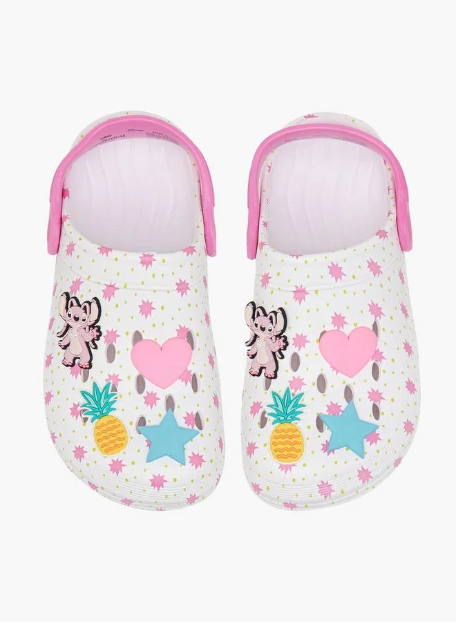 Disney Angel Applique Clogs With Back Strap