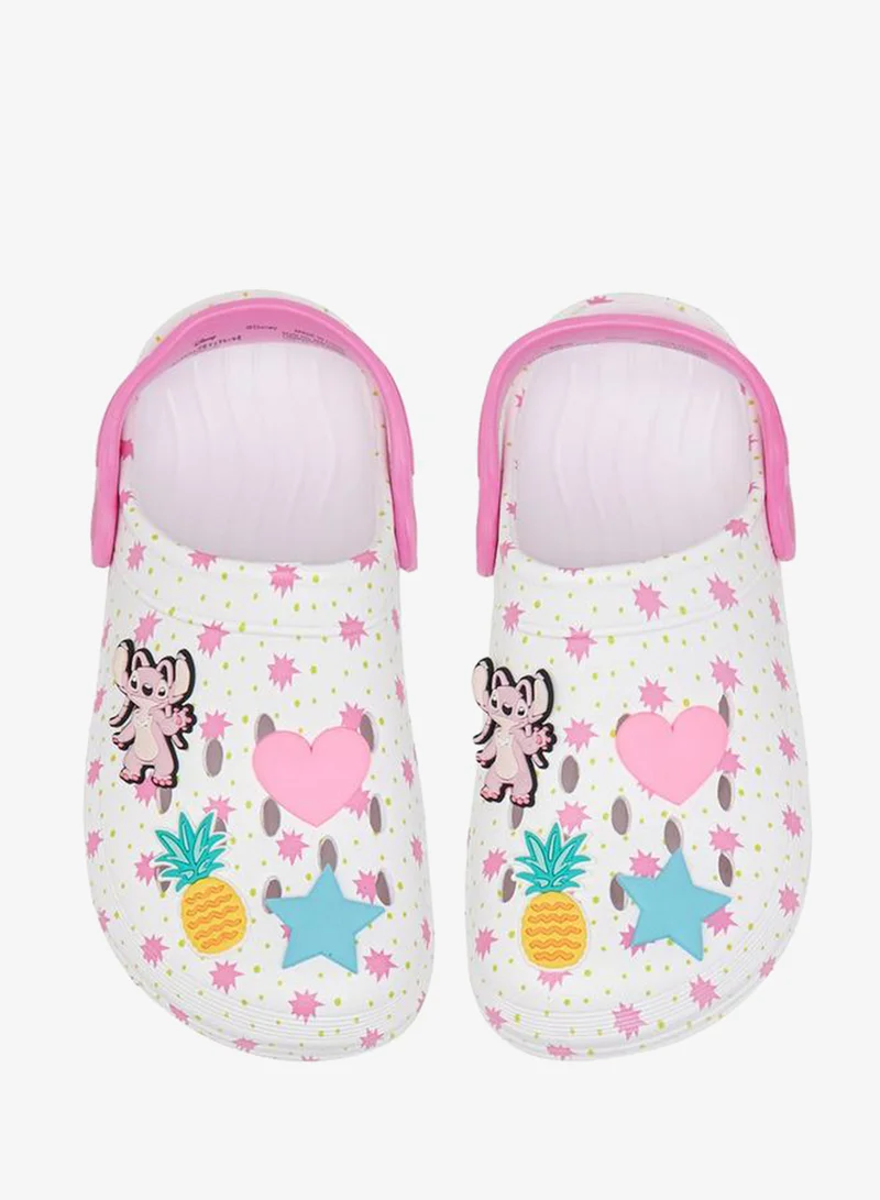 Disney Angel Applique Clogs With Back Strap