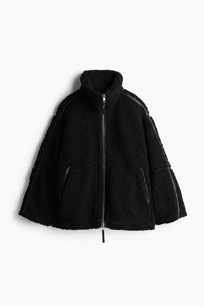 H&M Loose teddy jacket