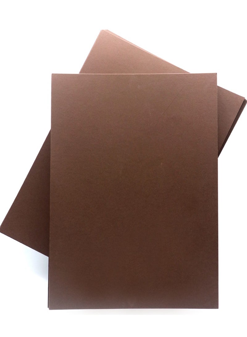firstnock Brown Color Card Paper - 250 GSM Thick Colored Card Stock - Premium Craft Paper for DIY, Invitations, Arts & Crafts, and Printing (Dark Brown, A4-20 Sheets) - Image 4