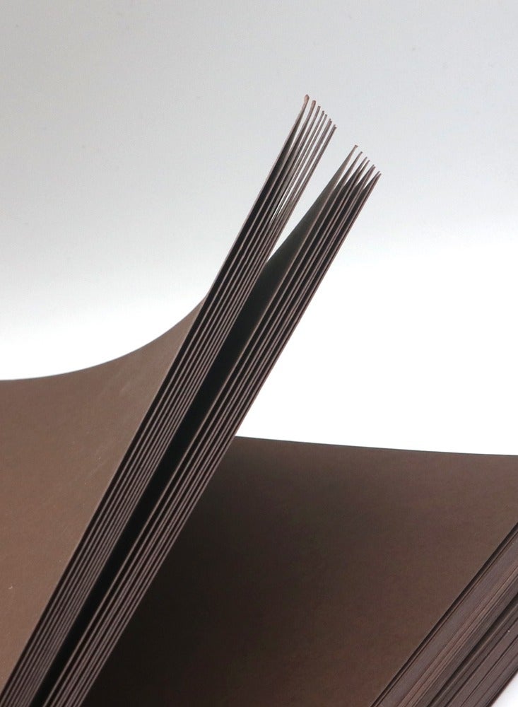 firstnock Brown Color Card Paper - 250 GSM Thick Colored Card Stock - Premium Craft Paper for DIY, Invitations, Arts & Crafts, and Printing (Dark Brown, A4-20 Sheets) - Image 2