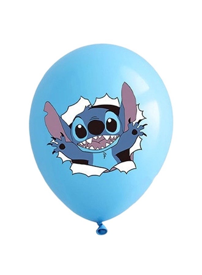 49 PCS Lilo & Stitch Birthday & Party Decoration Set, Lilo & Stitch & Cartoon Party Favor for Kids , Included  Backdrop, Banners, Cake Decoration, Balloons, Tablecolth, Handing Swirls, Cake Topper - Image 4