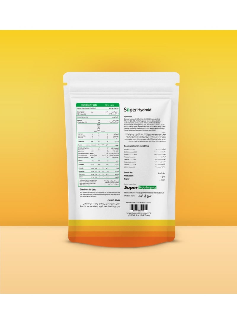 Super Hydraid Electrolyte Drink Mix | Orange - Image 2