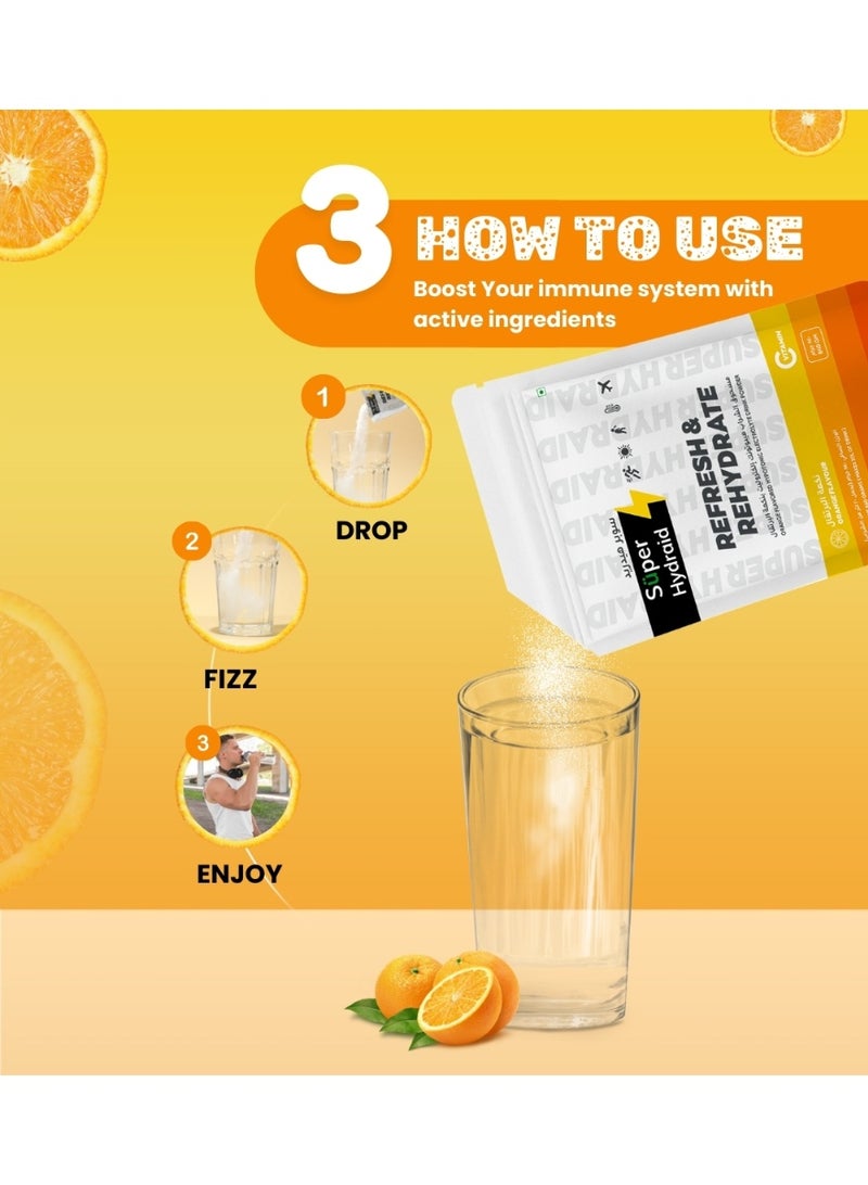 Super Hydraid Electrolyte Drink Mix | Orange - Image 4