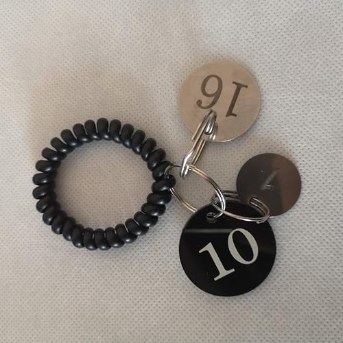 StayMax Hollowed Stainless Steel Number Tags Key Tags with Rings (1-100) - Image 5