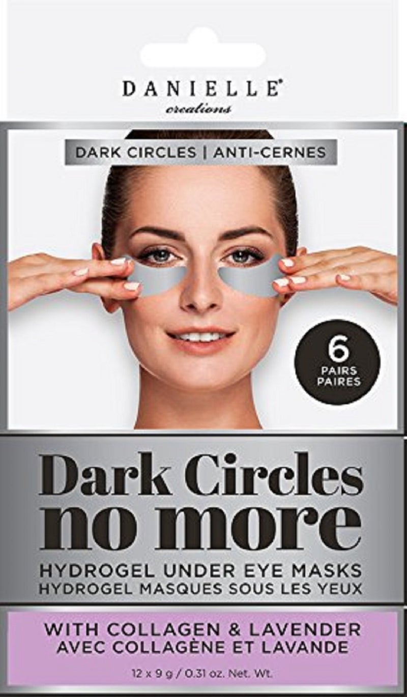 Danielle Creations Dark Circles No More Hydrogel Undereye Masks with Collagen  Lavender 6 Pairs