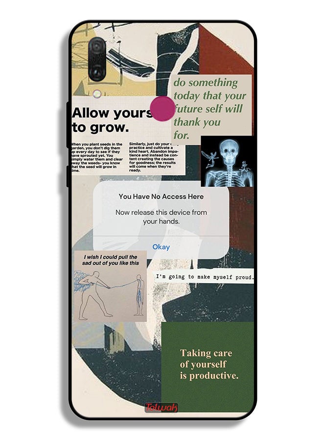 Tolwak Huawei Y9 (2019) Protective Case Cover Allow Yourself To Grow - Image 2