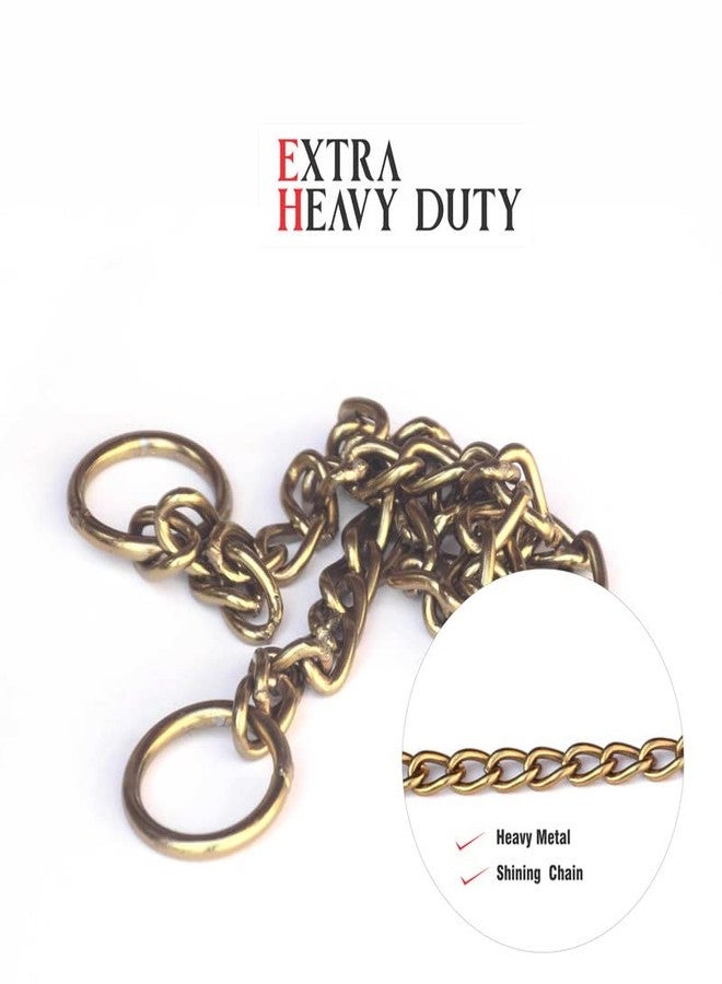 Pure Source India Heavy Duty Diamond Cut Gold Dog Choke Chain Training Dog Collar for Cats, Puppies and Dogs (24 inch), Hard Metal, (Pack of 1) - Image 5
