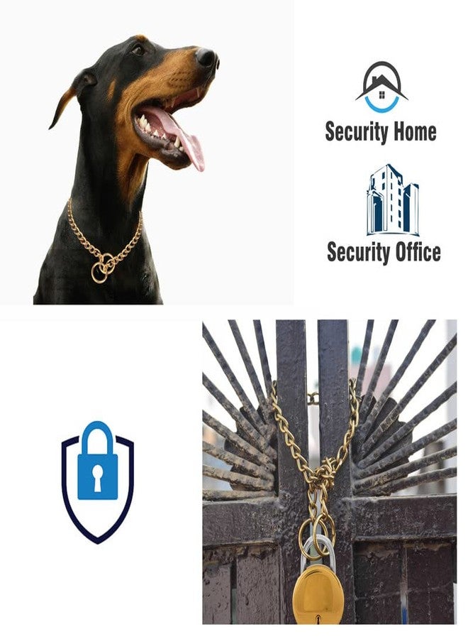 Pure Source India Heavy Duty Diamond Cut Gold Dog Choke Chain Training Dog Collar for Cats, Puppies and Dogs (24 inch), Hard Metal, (Pack of 1) - Image 2
