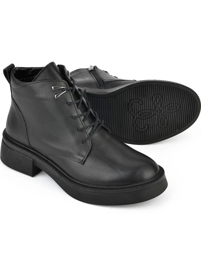 Ziya Women's Leather Boots 143359Z326 Black