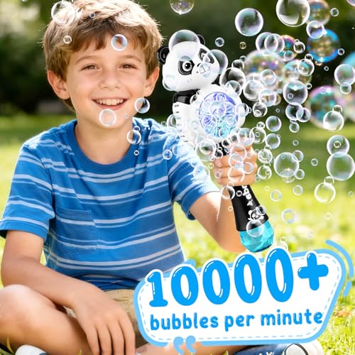 Britik Bubble Wands for Kids Ages 48 Years Old Light Up Bubble Machine Bubble Wand for Parties Outside Toys for Toddlers 35 Automatic Bubble Machine Rechargeable Gifts for 3 Year Old Girl Boy - Image 5