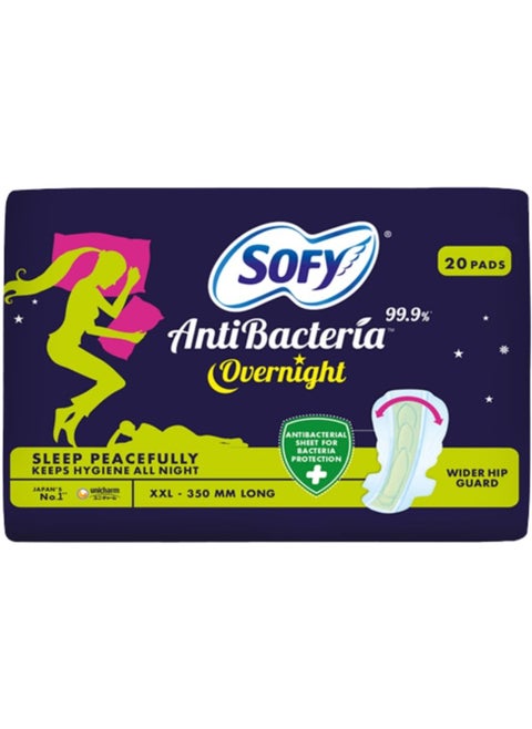 Sofy Anti Bacteria Overnight Sanitary Napkins