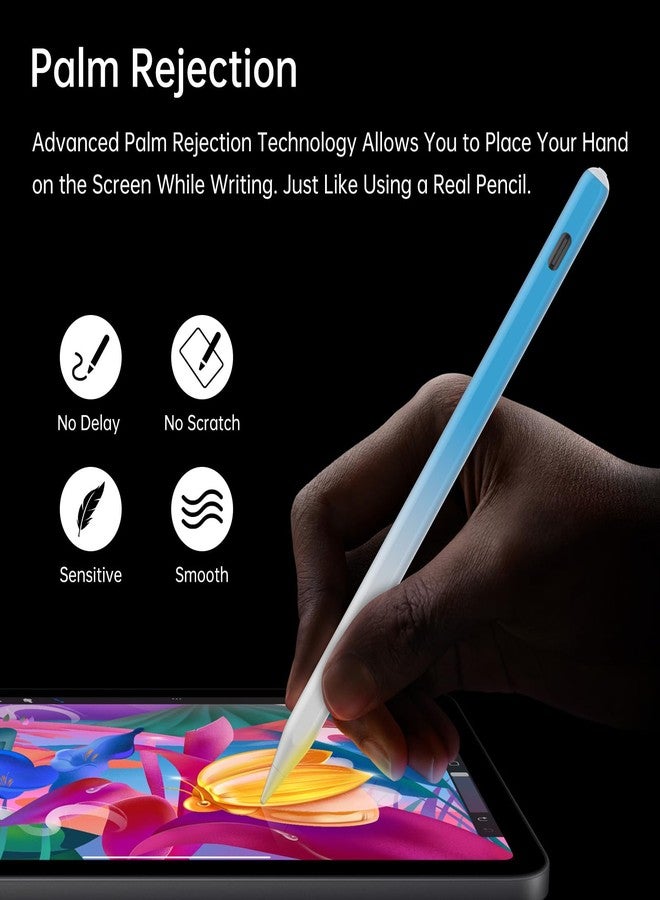 إيفر قلم لمس لأجهزة iPad mini من 2018 إلى 2025، مزود بخاصية حساسية الإمالة ورفض راحة اليد، متوافق مع iPad mini A17 Pro/7/6/5، وiPad Air 3/4/5/M2/M3، وiPad A16 11/10/9/8/7/6/A16، وiPad Pro 11/12.9/13 M4/M5 - Image 5