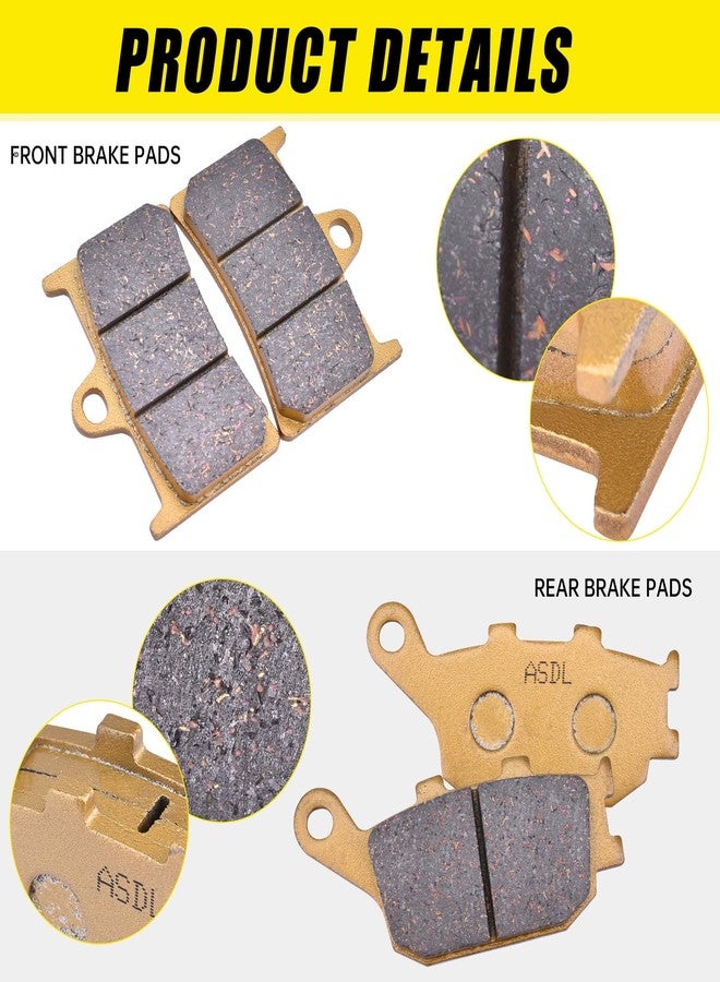 YIPEDISC Brake Pads Kit fit for YAMAHA FZ6 MT-07 MT-09 Tracer700 XSR700 YZF-R1 YZF-R6 YZF-R7 Fazer8 FZ8 FZ1 MT-10 XSR900 FA252 and FA174 Ceramic Fiber Front and Rear Brake Pads Kit(3 Sets) - Image 2