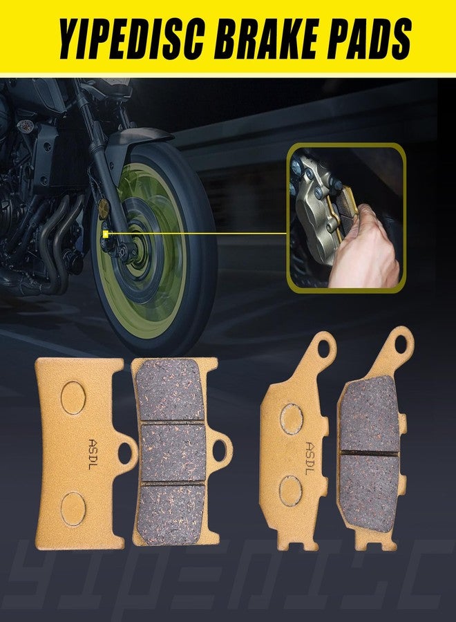 YIPEDISC Brake Pads Kit fit for YAMAHA FZ6 MT-07 MT-09 Tracer700 XSR700 YZF-R1 YZF-R6 YZF-R7 Fazer8 FZ8 FZ1 MT-10 XSR900 FA252 and FA174 Ceramic Fiber Front and Rear Brake Pads Kit(3 Sets) - Image 5