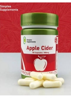 Simplee Supplement Apple Cidar 60 Capsules 500mg - pzsku/Z3A5BA1524942DB4B5F5AZ/45/_/1736789491/f9b7a08e-7412-4196-aaff-aa7362bfa1f6