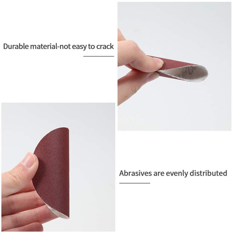 SPEEDWOX Hook and Loop Sanding Discs 100pcs 3 Inch 320 Grit Sandpaper for Wood Drill Grinder Rotary Tools No Hole - Image 3