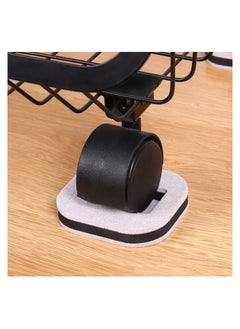 Generic Felt Caster Cups, Caster Pads for Hardwood Floors, Bed Wheel Stopper Office Chair Stopper for Wheels, Furniture Caster Wheel Stoppers to Provent Sliding Provent Scratches Reduce Noise（10PCS）  - Image 2