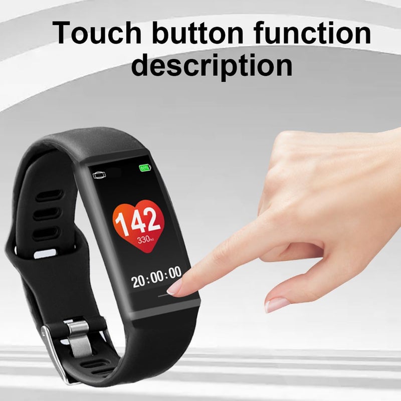 FITCENT Heart Rate Monitor Chest Strap with Fitness Tracker, ANT+ 5.3Khz Bluetooth Heart Rate Monitor Compatible with Polar Garmin DDP Yoga, HR Sensor with Sports Bracelet - Image 2