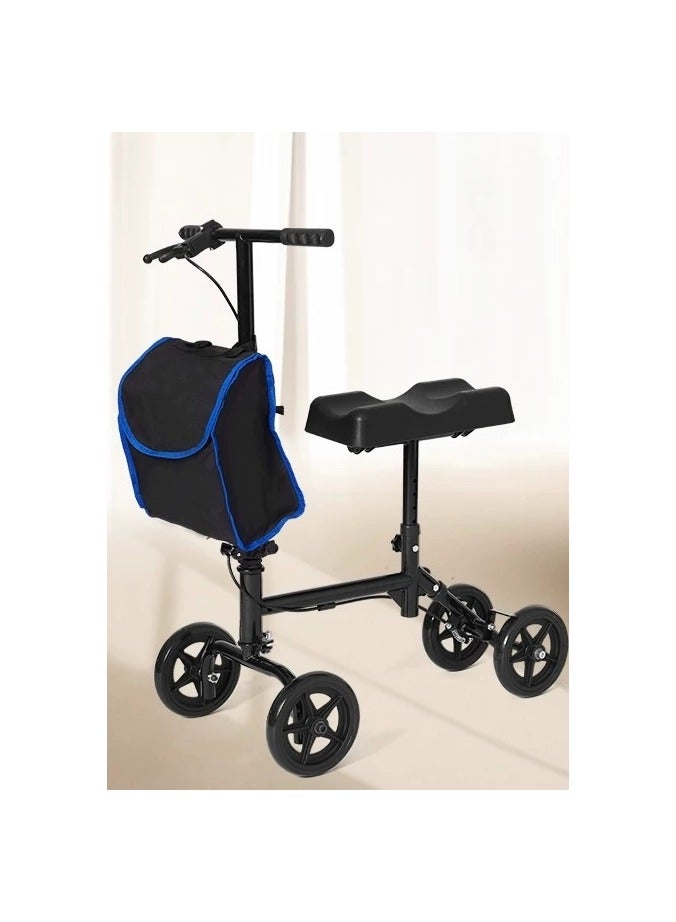 اي اي اي مساعد مشي للتعافي، سكوتر ركبة قابل للطي، مشاية بعجلات، المشي باستخدام فرامل اليد، لكسر القدم، جراحة القدم، إصابة الكاحل، مساعد مشي بساق واحدة، سكوتر للتعافي - Image 1