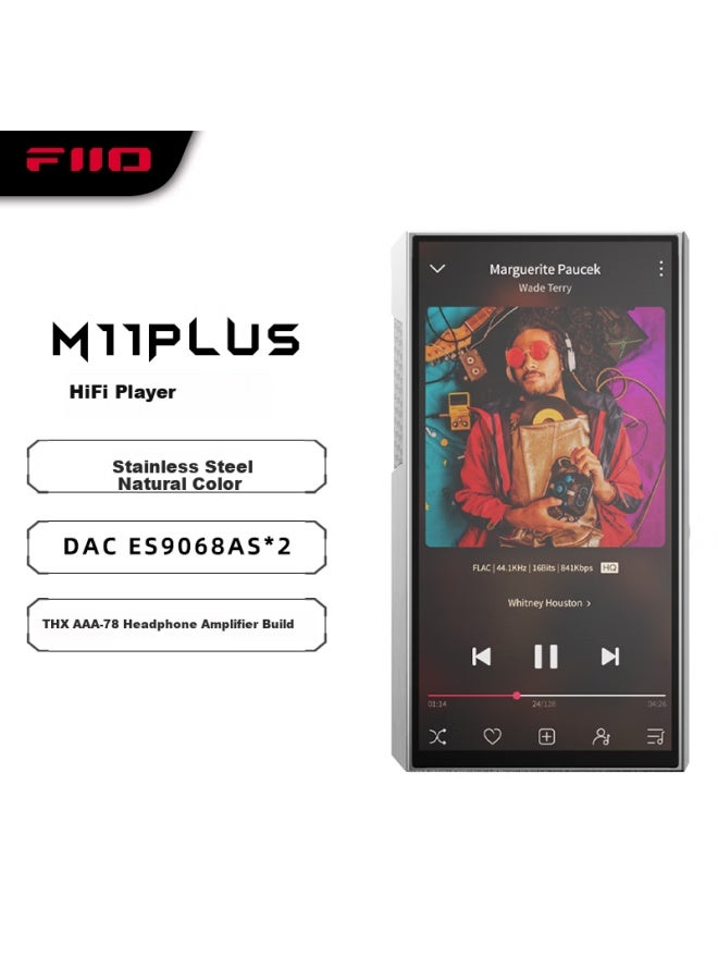 FiiO فييو M11 بلس مشغل MP3 هاي فاي موسيقى بدون فقدان أندرويد محمول بلوتوث شاشة تعمل باللمس متوازن دي إس دي ديكودر إصدار الفولاذ المقاوم للصدأ - Image 1